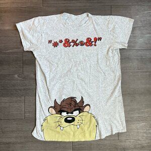 Vtg 90s Tasmanian Devil Looney Tunes Single Stitch T-Shirt Oversized Size 2XL